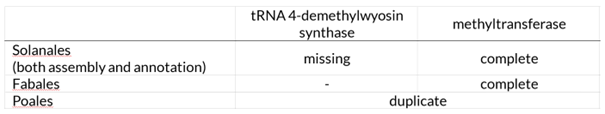 BUSCO completeness of an artificially fused gene